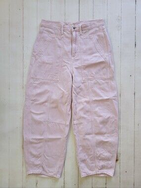 Universal Thread 100% Cotton High Rise Easy Barrel Pink Pants Jeans Size 10